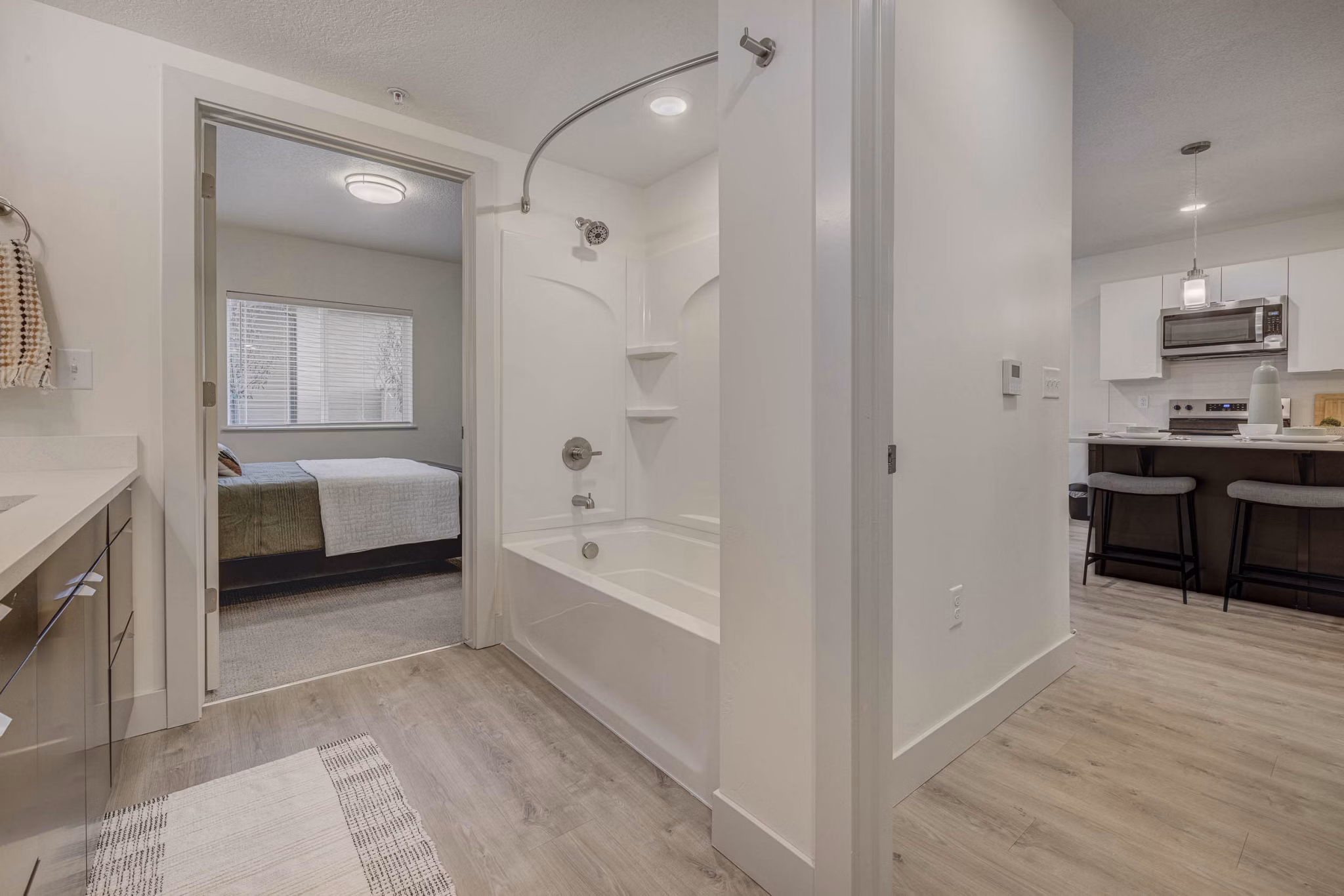 bathroom at The Focal Apartments Apartments