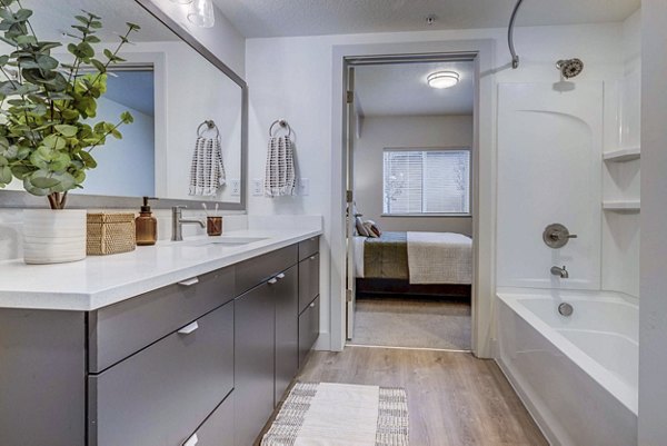 bathroom at The Focal Apartments