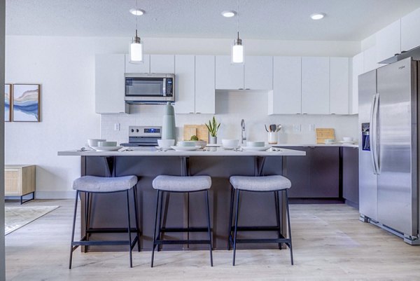 kitchen at The Focal Apartments