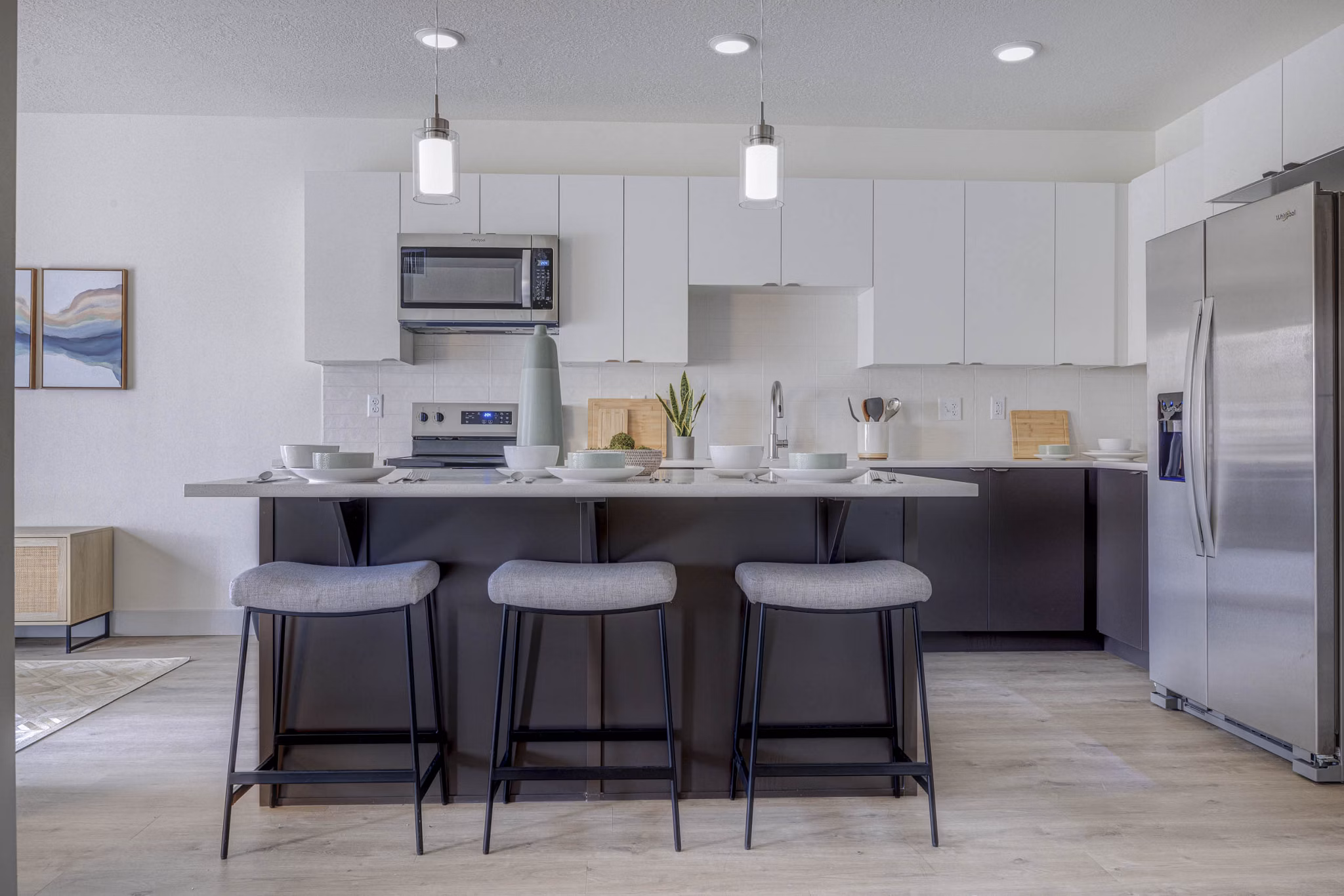 kitchen at The Focal Apartments