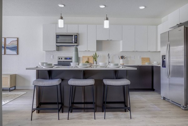 kitchen at The Focal Apartments