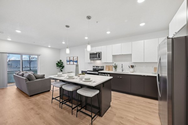 kitchen at The Focal Apartments