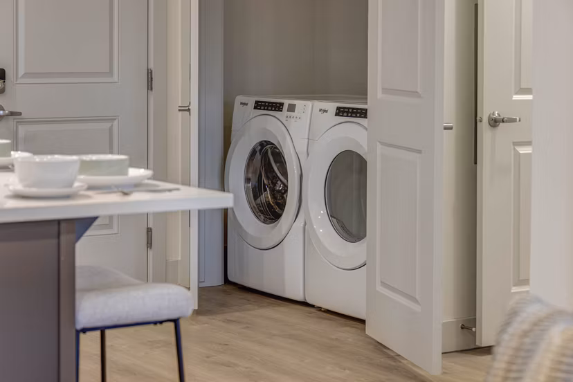 laundry room at The Focal Apartments Apartments
