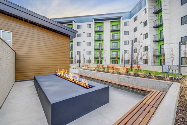 fire pit/patio at The Focal Apartments