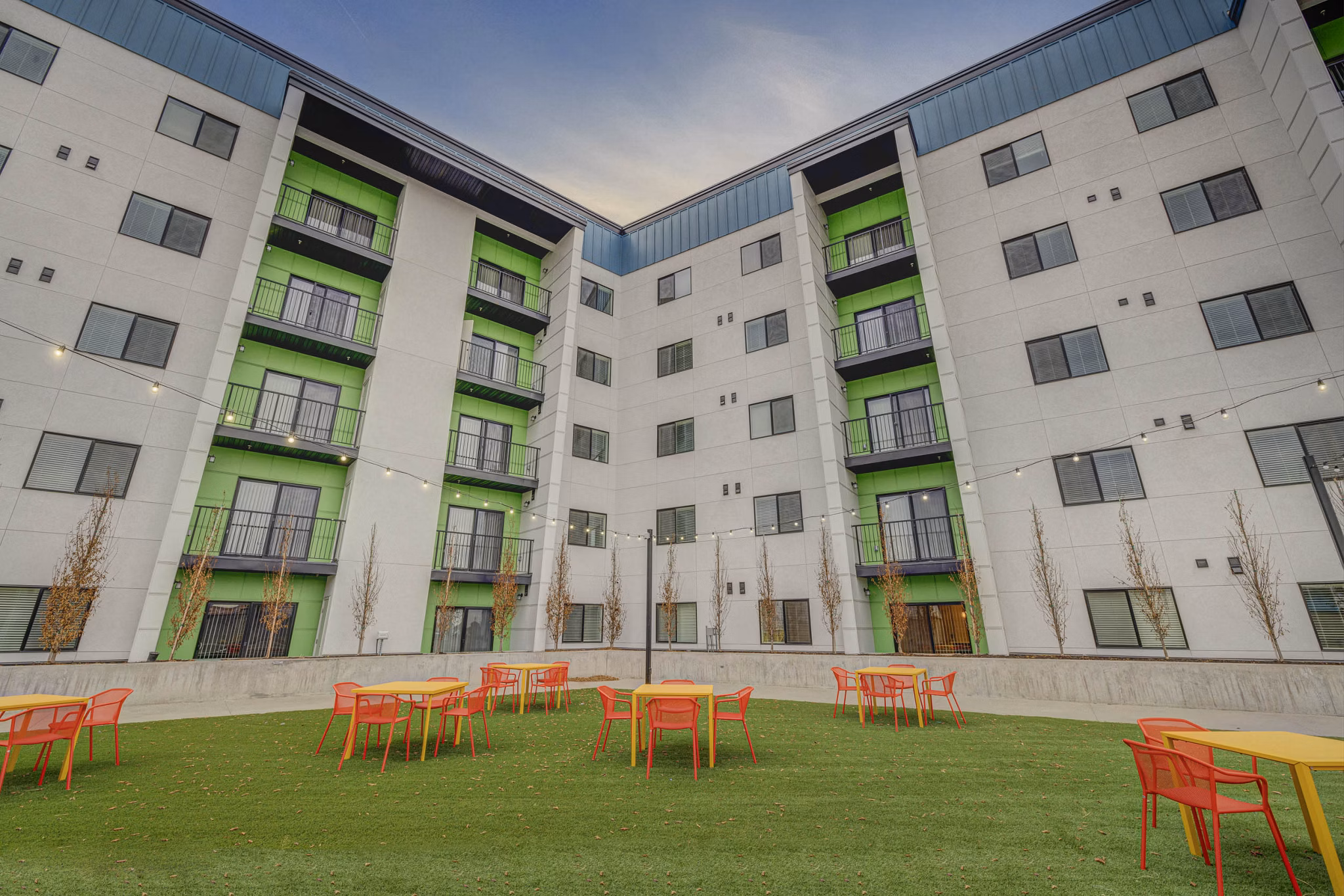 patio at The Focal Apartments