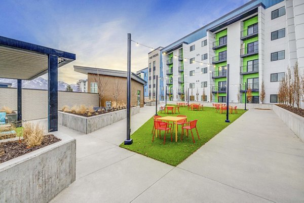 patio at The Focal Apartments