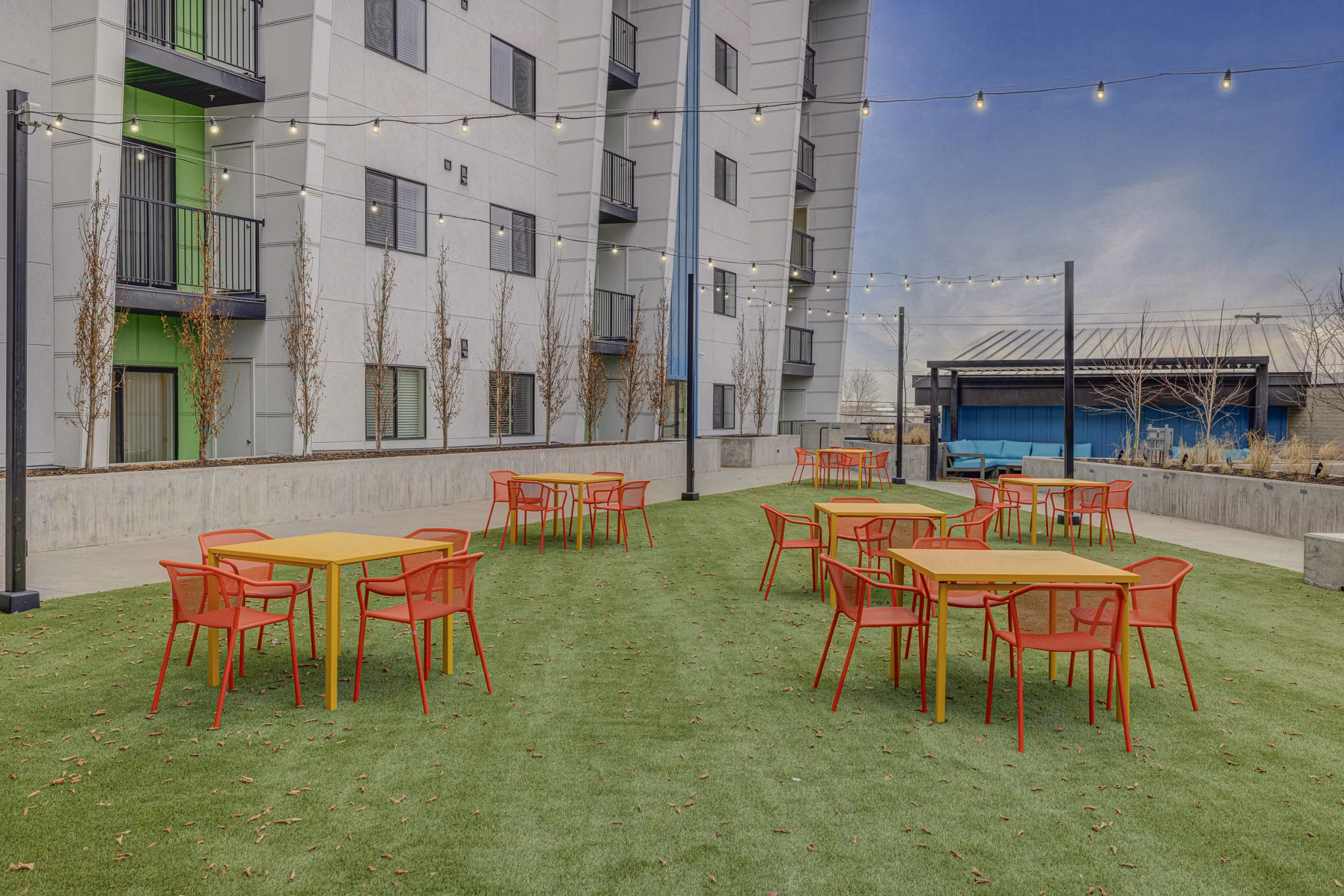 patio at The Focal Apartments