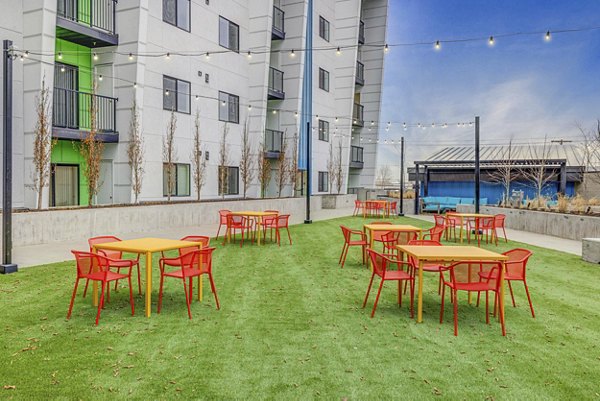 patio at The Focal Apartments