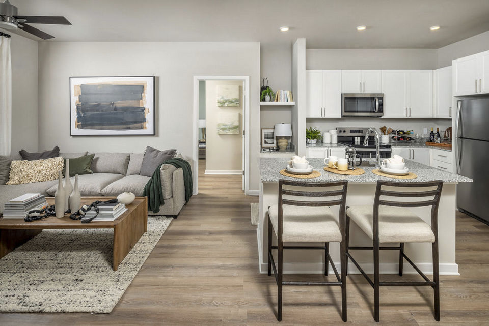 living room at Prose Park View Apartments