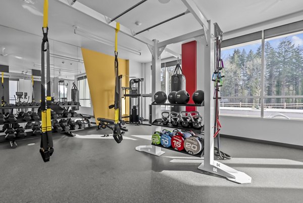 fitness center at Arcadia by Alta Apartments