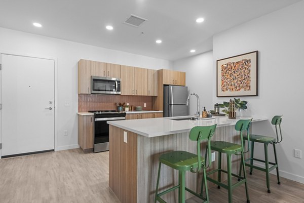 kitchen at Arcadia by Alta Apartments