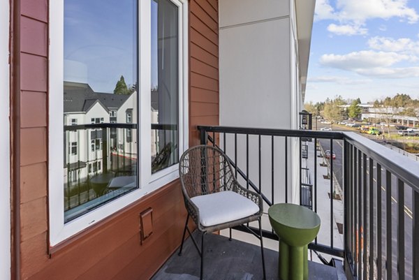 balcony at Arcadia by Alta Apartments