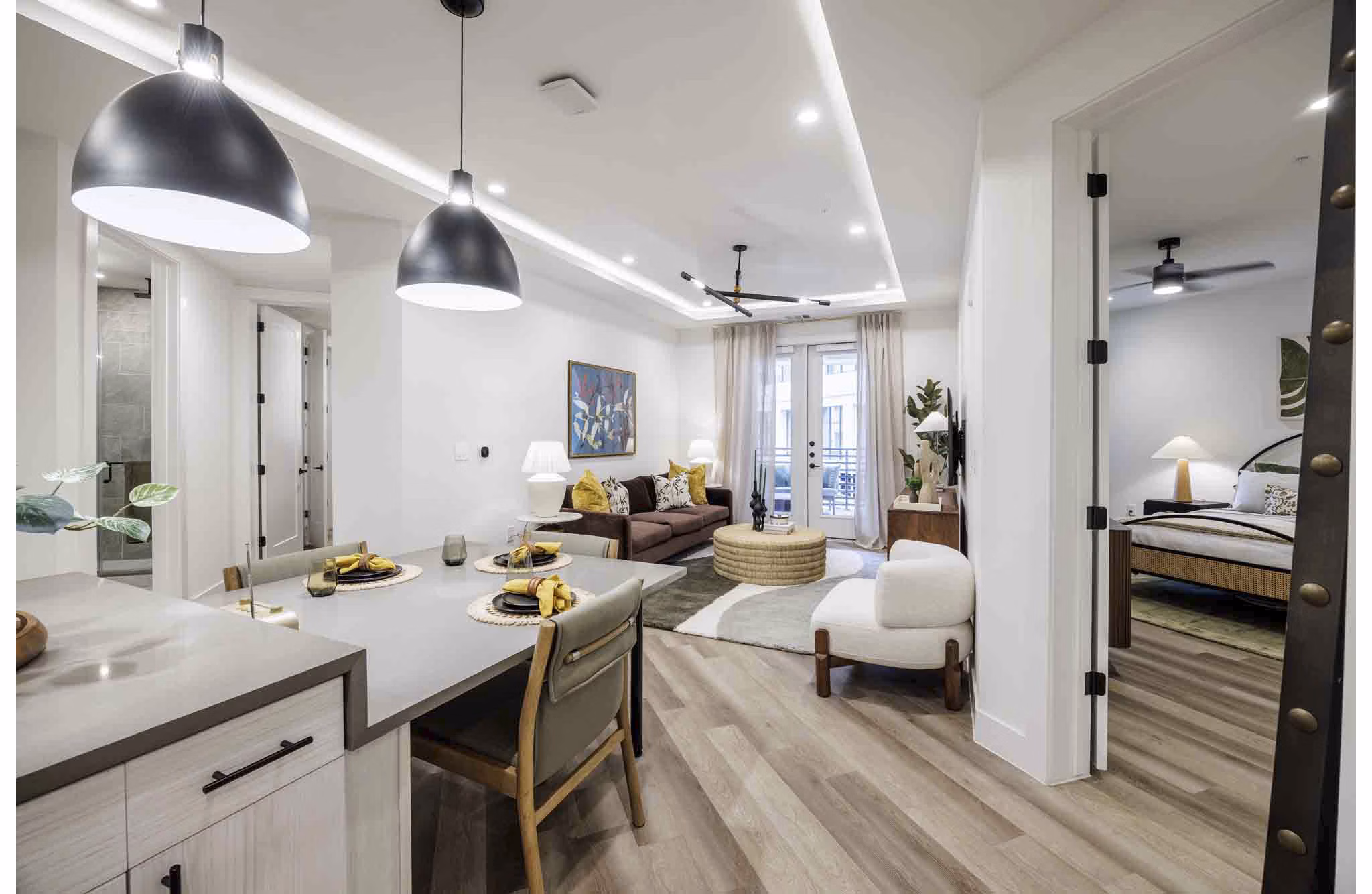 kitchen at The Bouldin Apartments