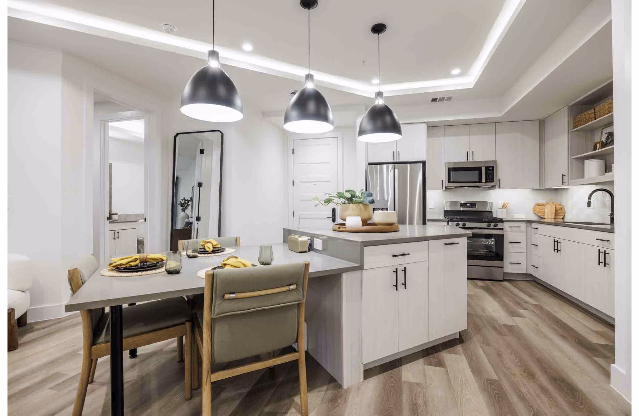 kitchen at The Bouldin Apartments