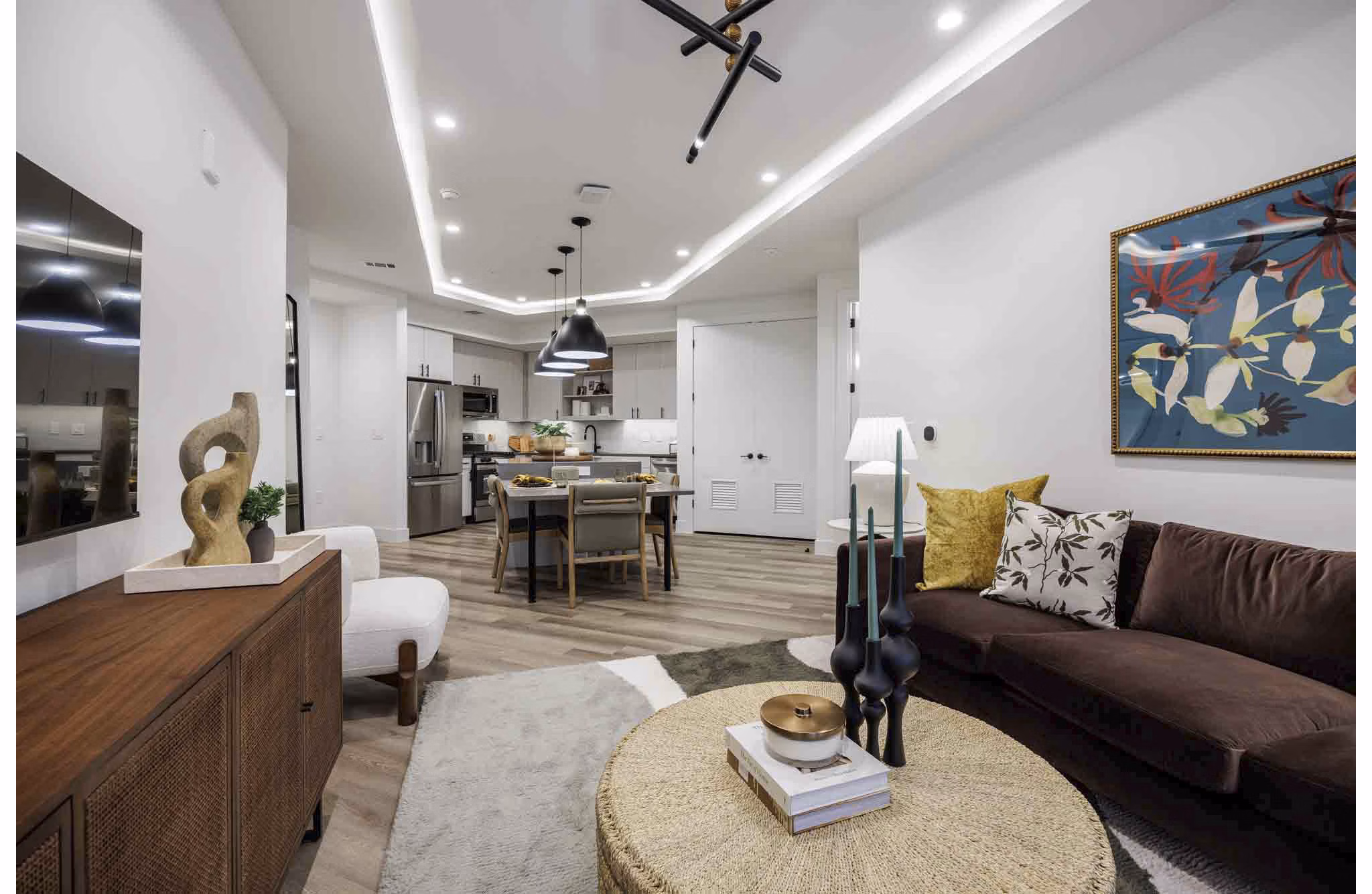 living groom at The Bouldin Apartments