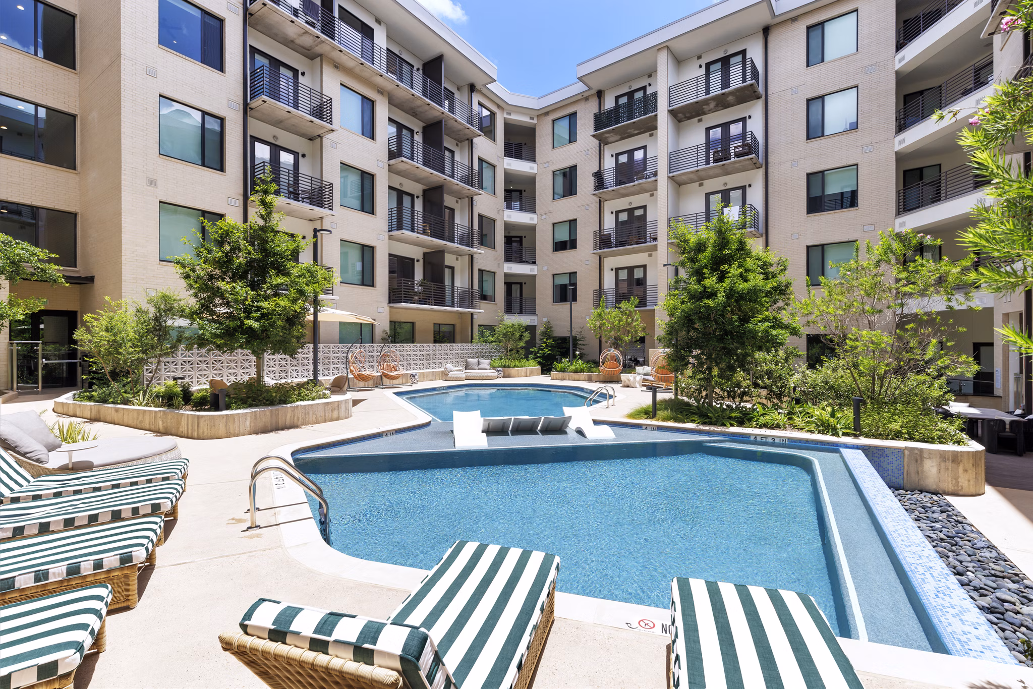 pool at The Bouldin Apartments 