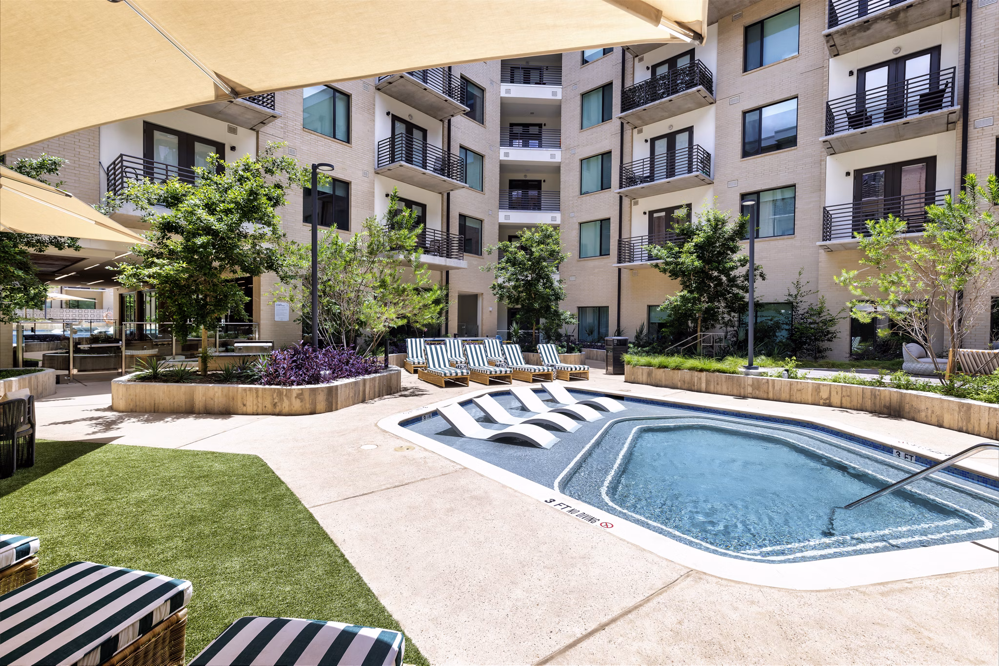 pool at The Bouldin Apartments 
