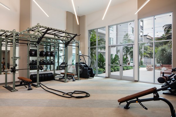 fitness center at Alta Oceanside Apartments