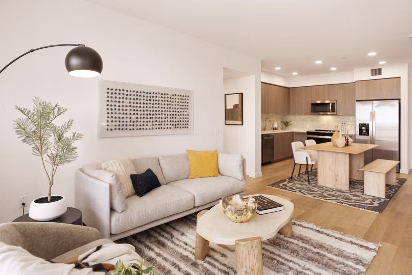 living room at Alta Oceanside Apartments
