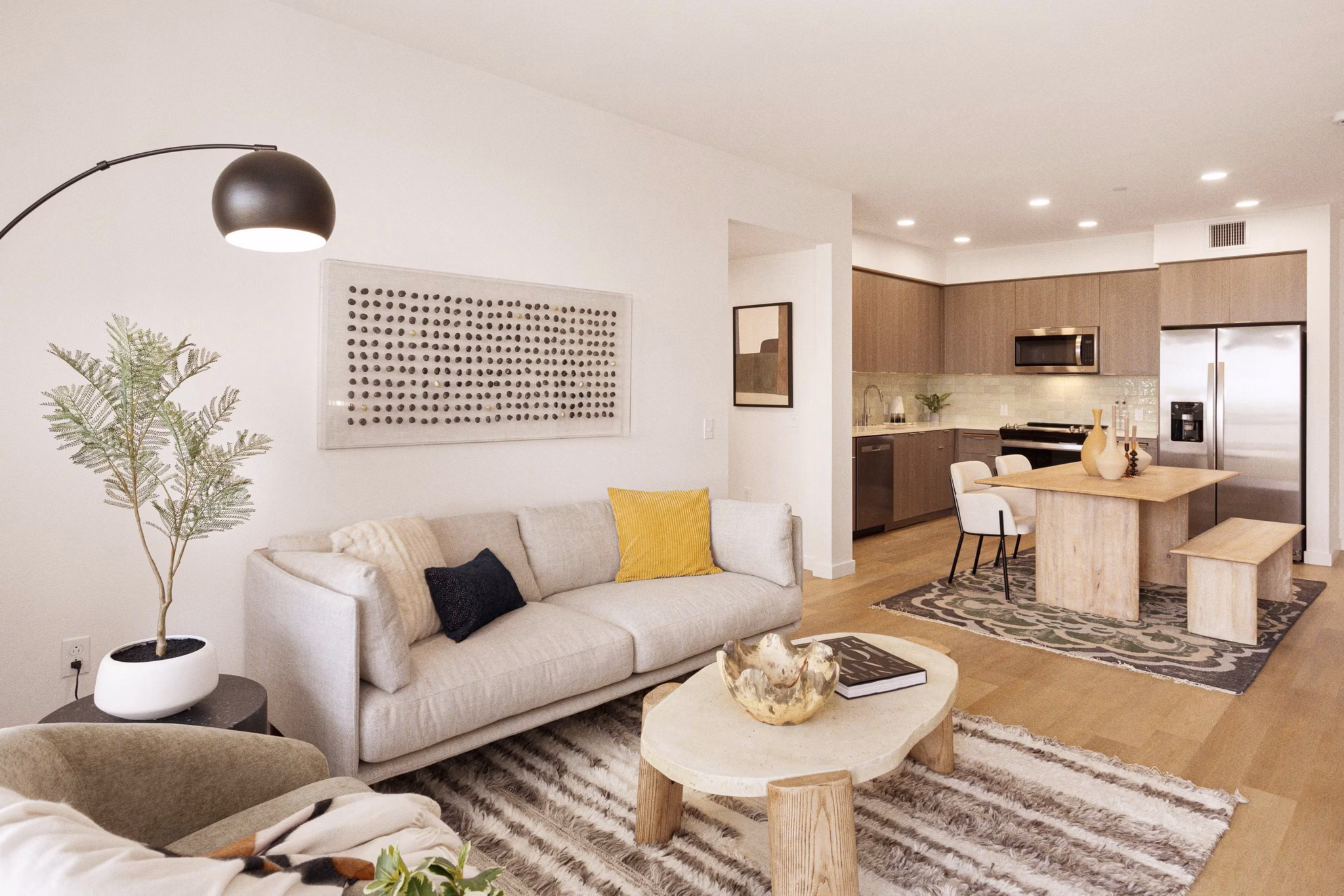 living room at Alta Oceanside Apartments