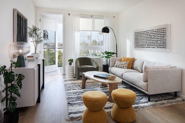 living room at Alta Oceanside Apartments