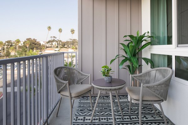 patio at Alta Oceanside Apartments