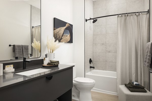 bathroom at Wilder Apartments