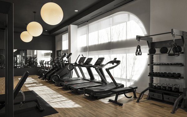 fitness center at Wilder Apartments