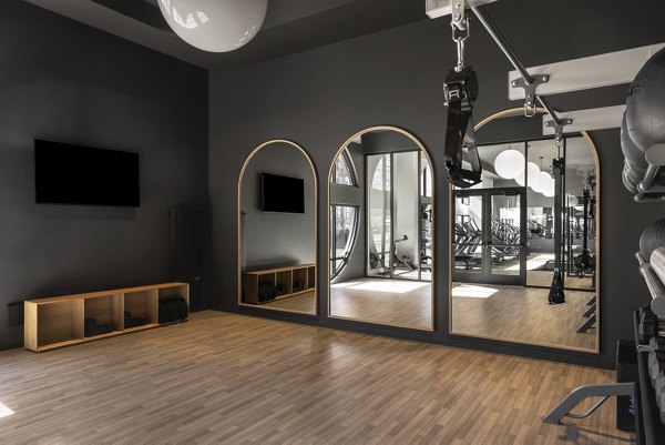 fitness center at Wilder Apartments
