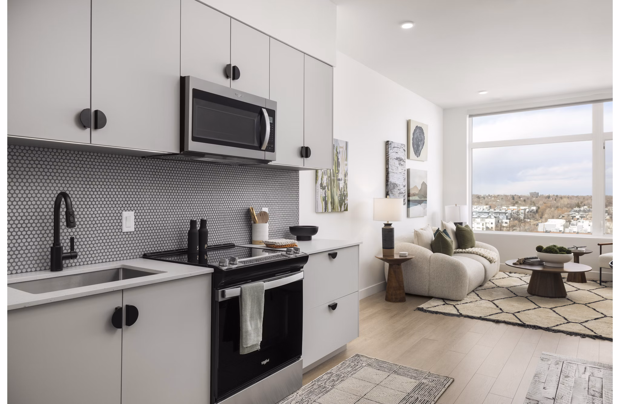 kitchen at Wilder Apartments