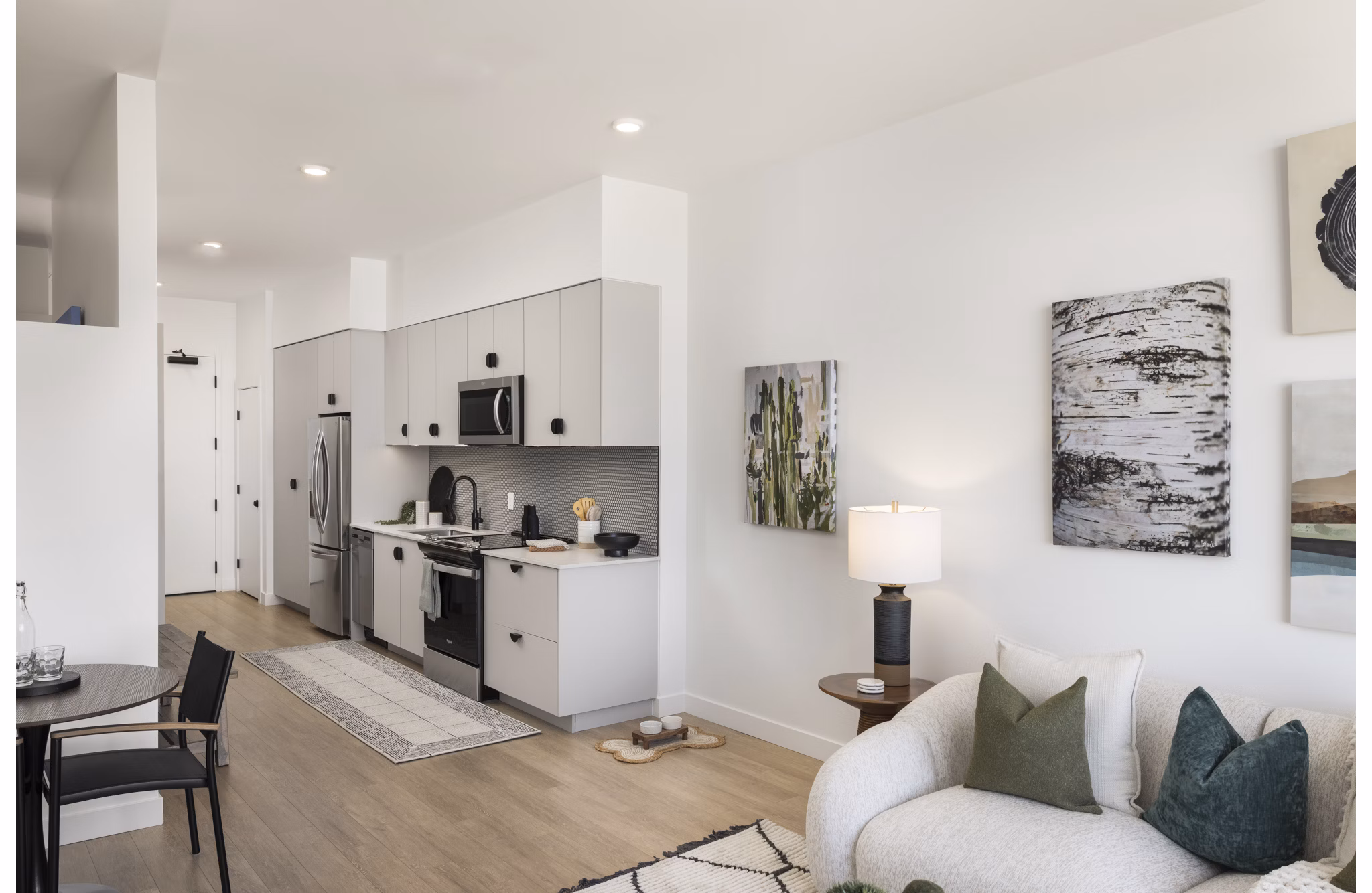kitchen at Wilder Apartments