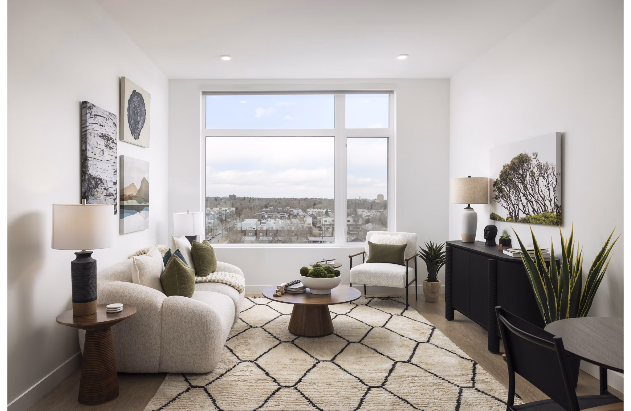 living room at Wilder Apartments