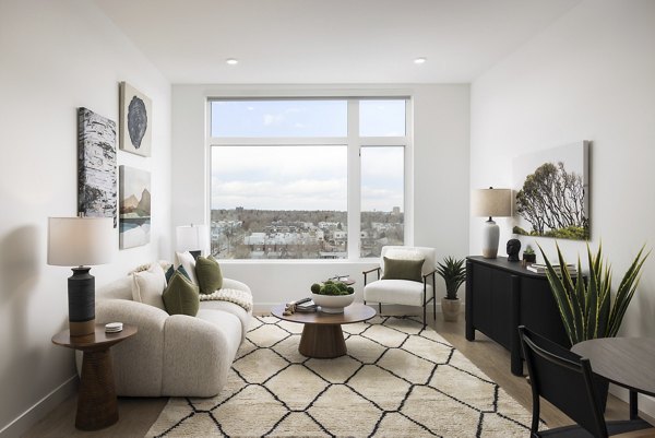 living room at Wilder Apartments