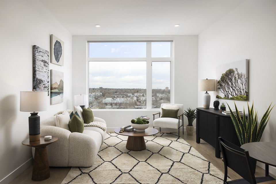 living room at Wilder Apartments