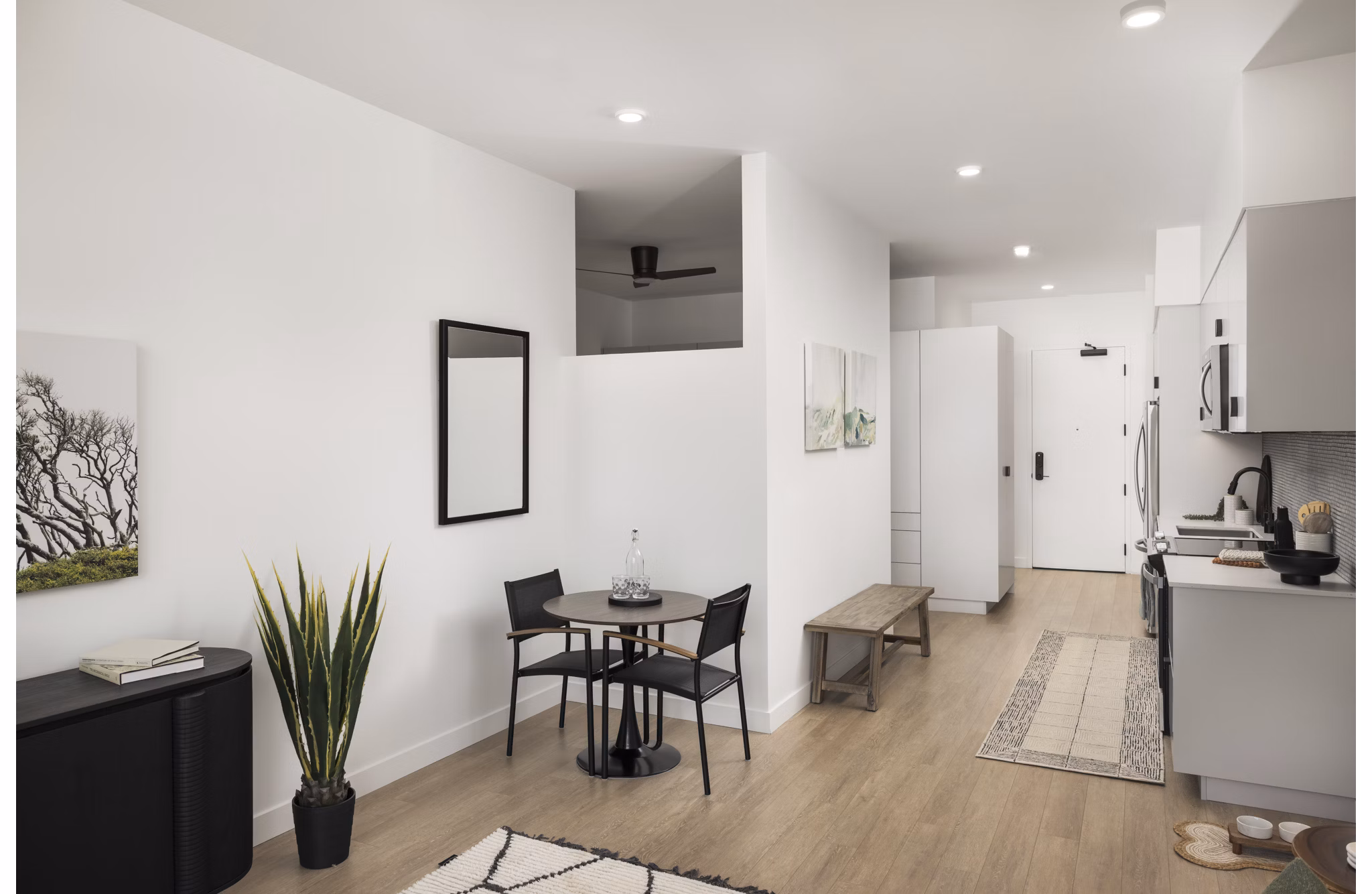 living room at Wilder Apartments