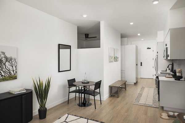 living room at Wilder Apartments