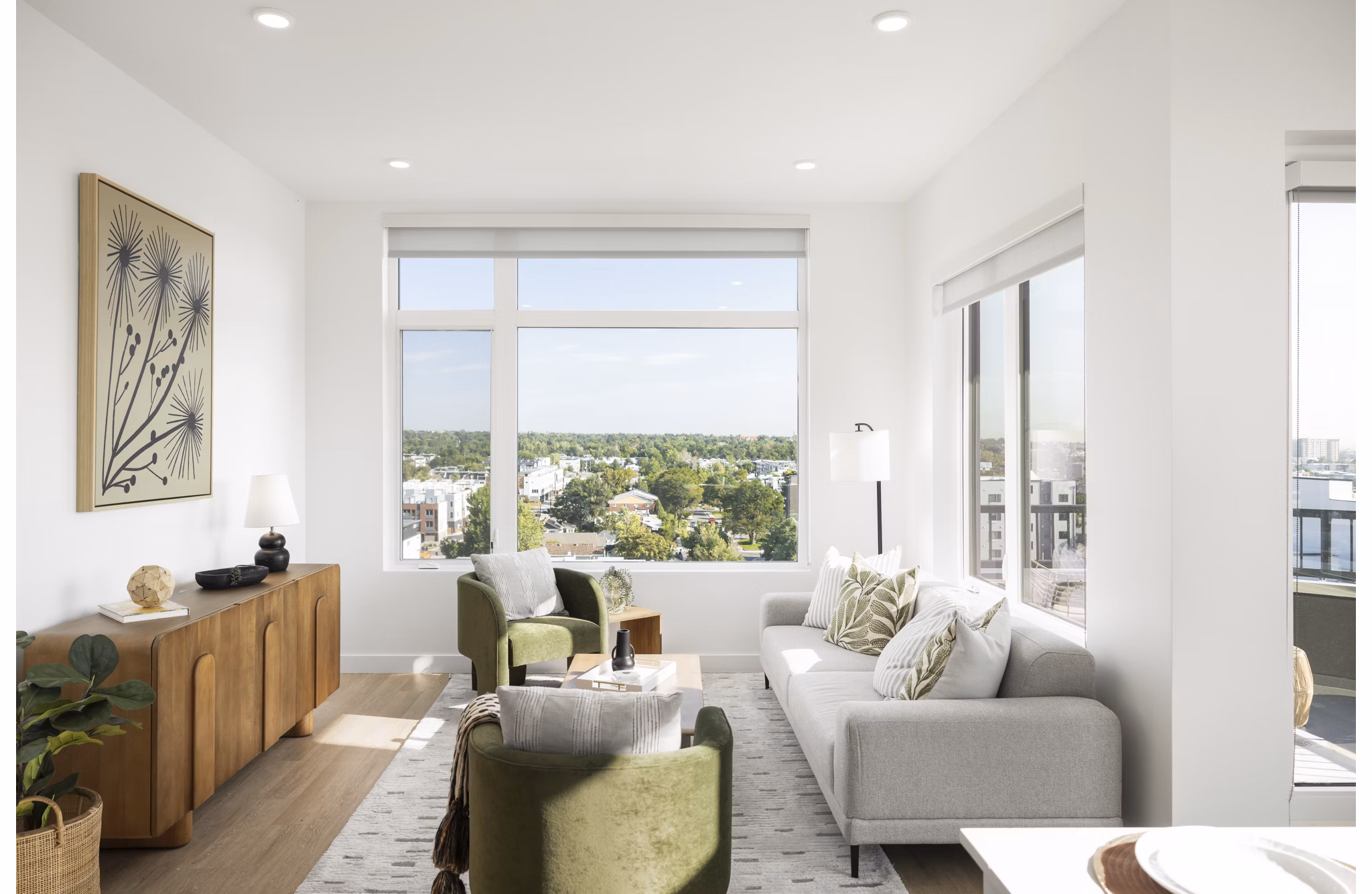 living room at Wilder Apartments