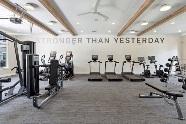 fitness center at The Isley at Windsor Hill Apartments 