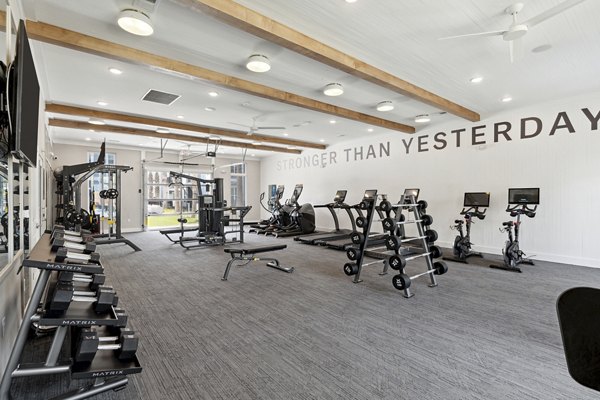 fitness center at The Isley at Windsor Hill Apartments 