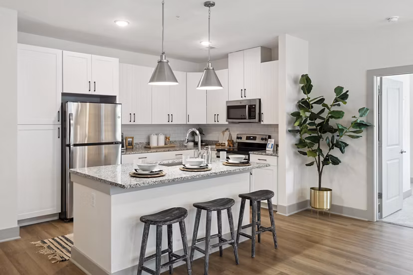 kitchen at The Isley at Windsor Hill Apartments 