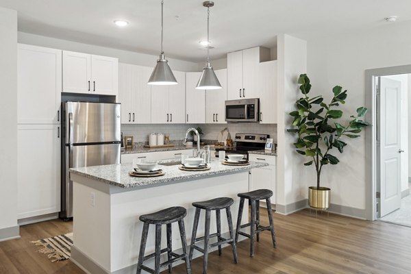 kitchen at The Isley at Windsor Hill Apartments 