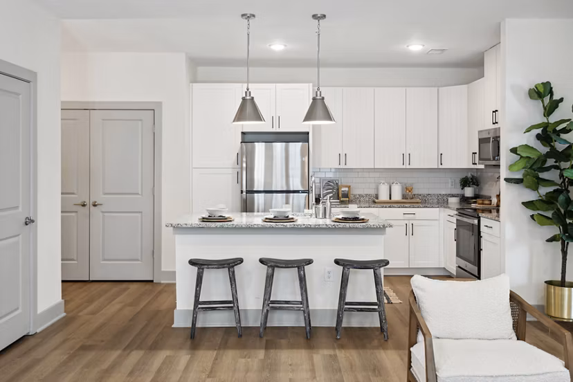 kitchen at The Isley at Windsor Hill Apartments 