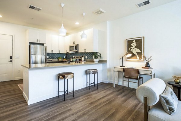 kitchen at The Russell Apartment