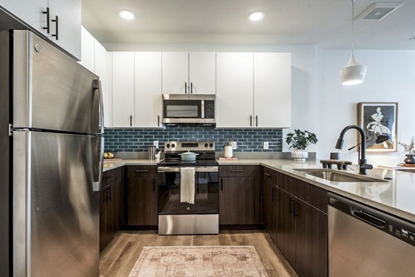kitchen at The Russell Apartment