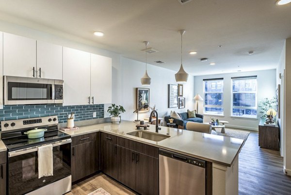 kitchen at The Russell Apartment