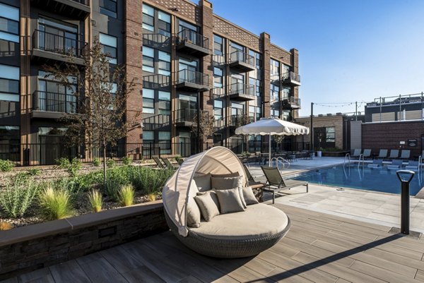 patio at The Russell Apartments