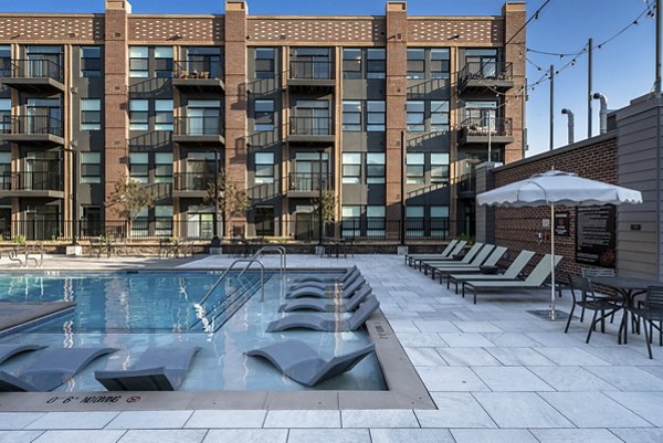 pool at The Russell Apartments