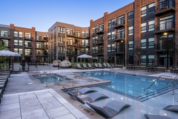 pool at The Russell Apartments