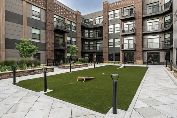 recreational area at The Russell Apartments