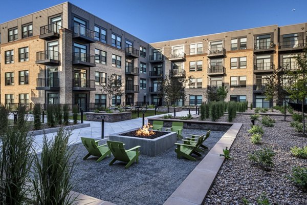 recreational area at The Russell Apartments